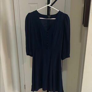 Le Chateau Navy Midi Dress